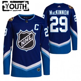 Camisola Colorado Avalanche Nathan MacKinnon 29 2022 NHL All-Star Azul Authentic - Criança
